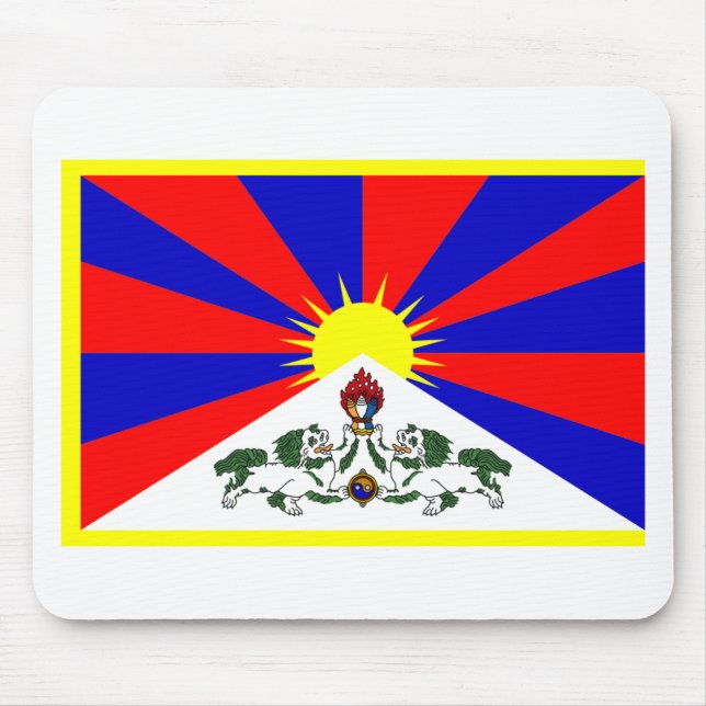 Tibet-Flagge Mousepad (Vorne)