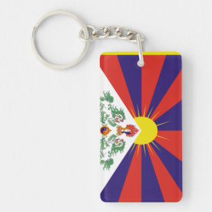 Tibet-Flagge Schlüsselanhänger