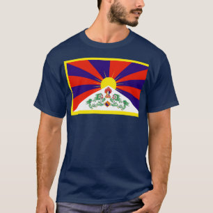 Tibet-Flagge Tibetischer Freitibetischer Himalaya- T-Shirt