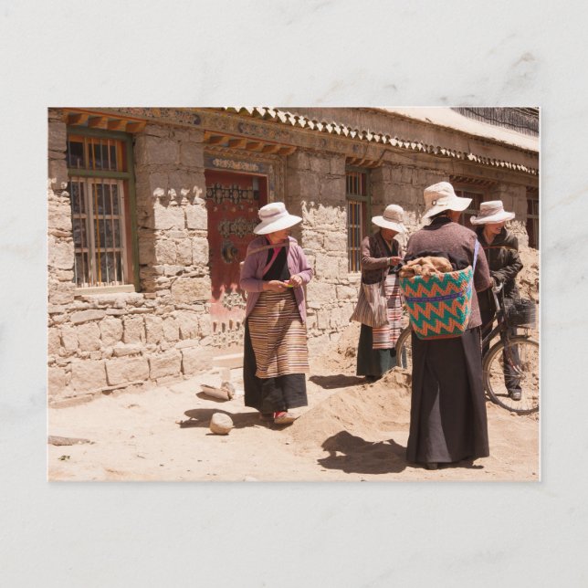 Tibet Frauen Postkarte (Vorderseite)