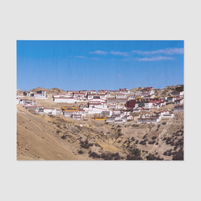 Tibet - Ganden Buddhist Monastery Seidenpapier (Vorderseite)