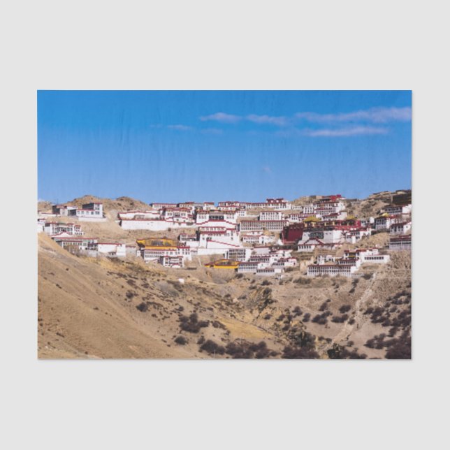 Tibet - Ganden-Buddhistenkloster Seidenpapier (Vorderseite)