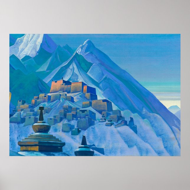 Tibet, Himalaya von Nicholas Roerich Poster (Vorne)