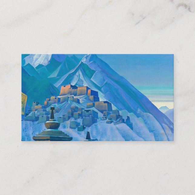 Tibet, Himalayas, 1933 von Nicholas Roerich Visitenkarte (Vorderseite)