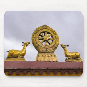 Tibet, Lhasa - Dharma-Rad im Jokhang-Tempel Mousepad