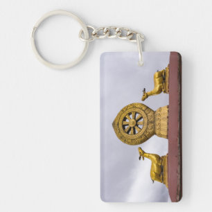 Tibet, Lhasa - Dharma-Rad im Jokhang-Tempel Schlüsselanhänger