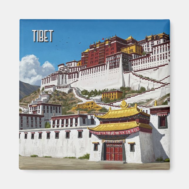 Tibet Lhasa Potola Palace Travel Magnet (Vorne)