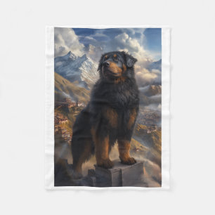 Tibet-Mastiff-Bergansicht-Aufkleber Fleecedecke