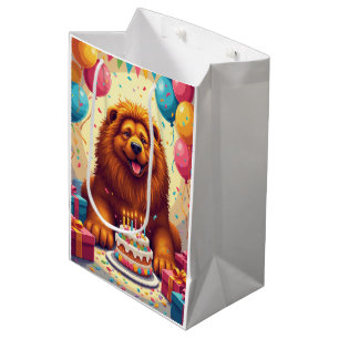 Tibet-Mastiff-Geburtstagsfeier Mittlere Geschenktüte