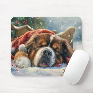 Tibet-Mastiff-Hund Weihnachtsfestlich Mousepad
