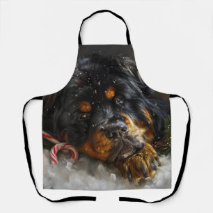 Tibet-Mastiff-Hund Weihnachtsfestlich Schürze