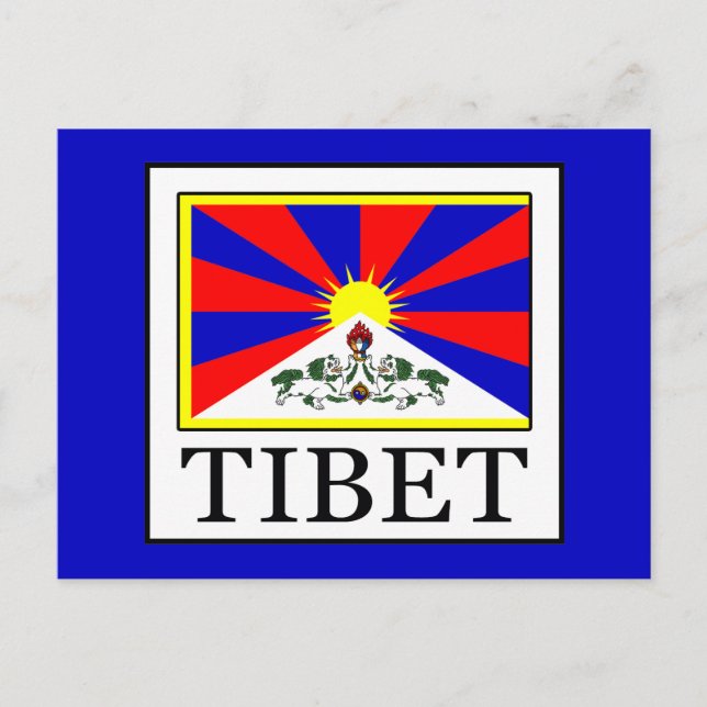 Tibet Postkarte (Vorderseite)