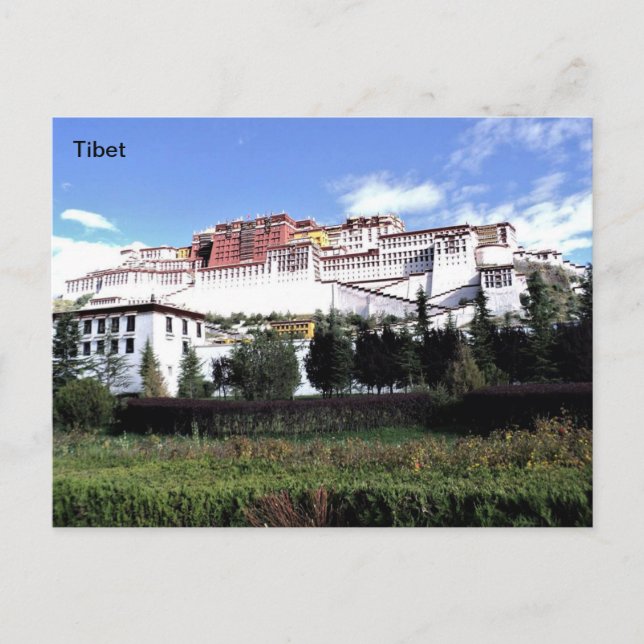 Tibet, Potala Palace in Lhasa, China. Postkarte (Vorderseite)