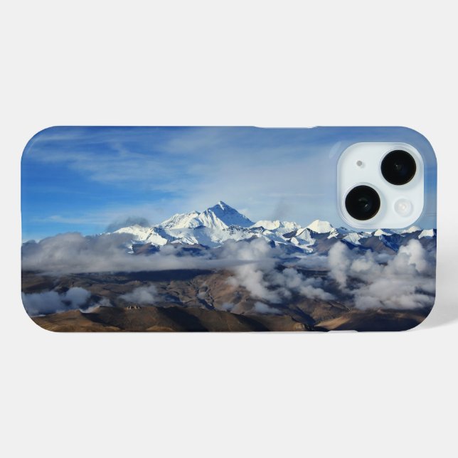 Tibet Qomolangma Mt Everest China Reisen Foto Case-Mate iPhone Hülle (Rückseite (Horizontal))