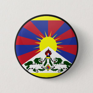 Tibet-Qualität Flaggen-Kreis Button