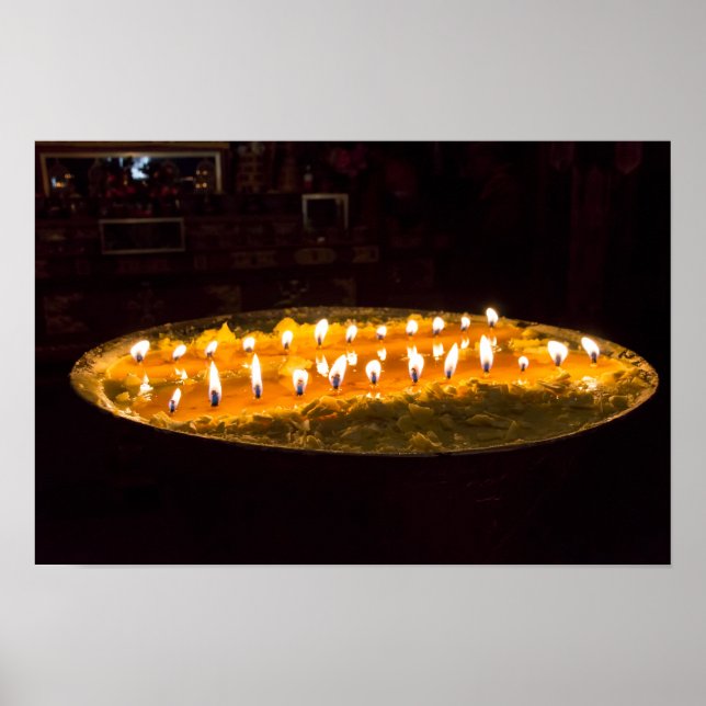 Tibet - Ritual Butter Lampe Poster (Vorne)