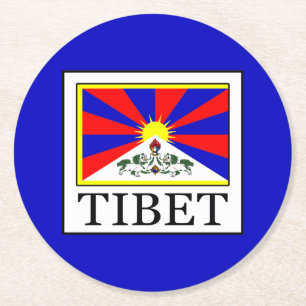 Tibet Runder Pappuntersetzer
