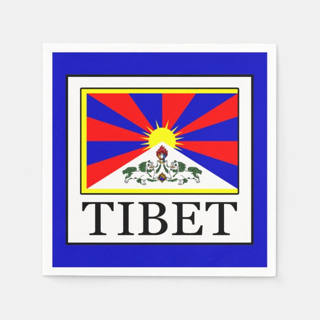 Tibet Serviette (Vorderseite)