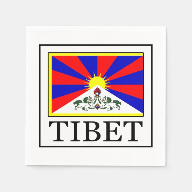 Tibet Serviette (Vorderseite)