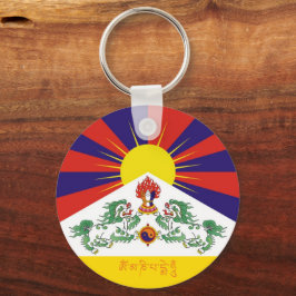 Tibet & Snow Lions Flagge, Mantra- Der Himalaya Schlüsselanhänger