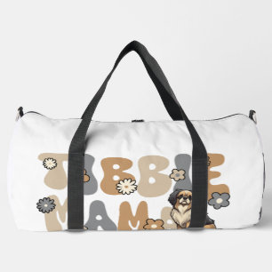 Tibet-Spaniel Groovy Tibbie Mama Duffle Bag