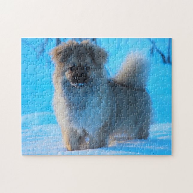 Tibet Spaniel Hunde Puzzles (Horizontal)