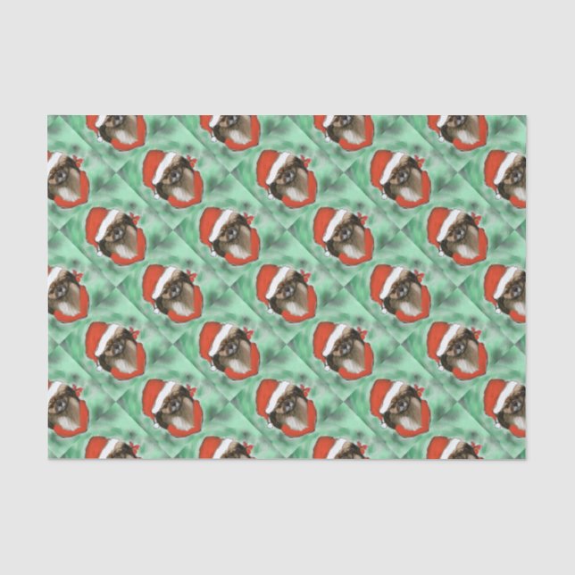 Tibet-Spaniel Seidenpapier (Vorderseite)