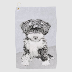 Tibet-Terrier-Malerei - Süße originelle Hundekunst Golfhandtuch