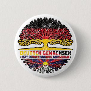 Tibet Tibeter Deutsch Deutschland Baum Wurzel Button