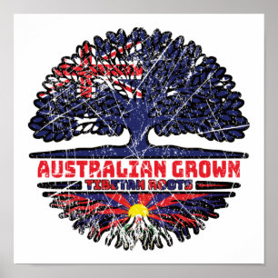 Tibet Tibetisch Australisch Australien Baum Wurzel Poster