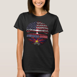 Tibet Tibetisch Fahne der amerikanischen Baumrinde T-Shirt