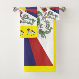 Tibet & Tibetische Flaggen Bademantel Mode / Himal Badhandtuch Set