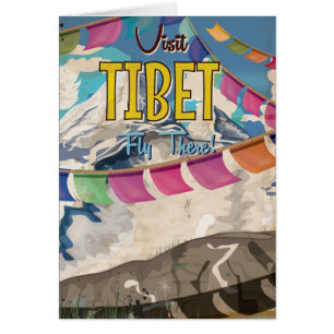 Tibet Vintage Travel Poster