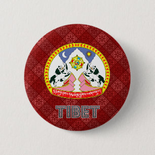 Tibet-Wappen Button