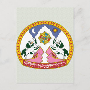 Tibet-Wappen im Detail Postkarte
