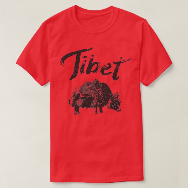 Tibet Yak Tibetan T-Shirt (Design vorne)