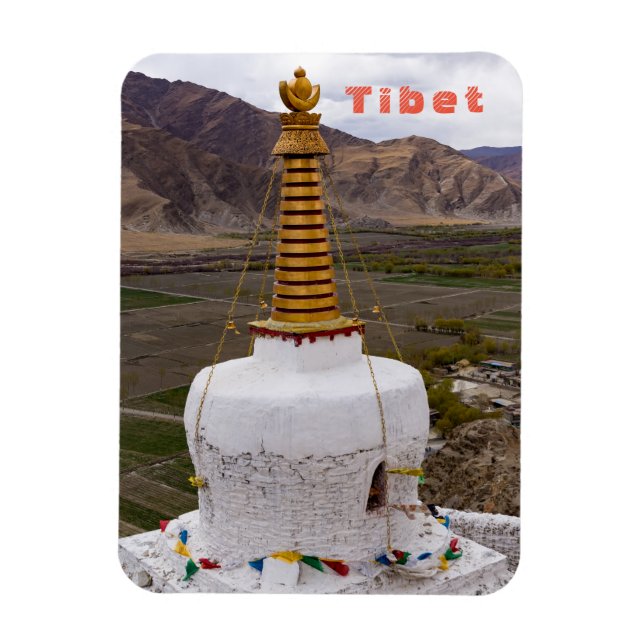 Tibet - Yumbulakhang-Palast Magnet (Vertikal)