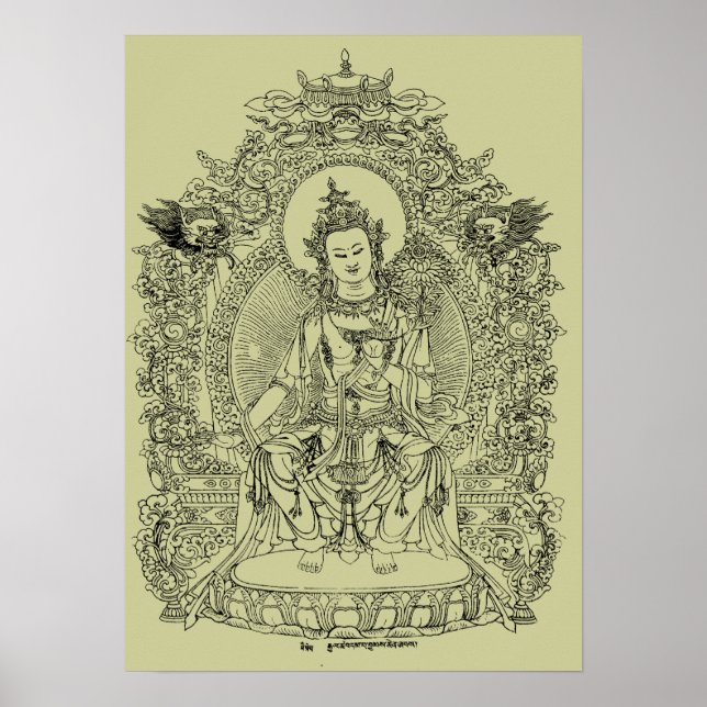 TIBETAN BUDDHA POSTER (Vorne)