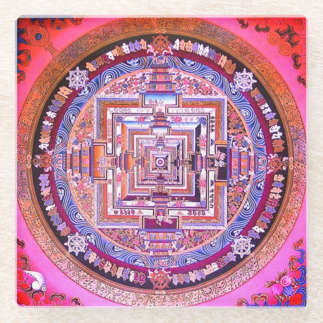 Tibetan Mandala / Untersetzer / Kloster Sera (Vorderseite)