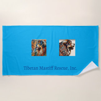 Tibetan Mastiff Beach Handtuch