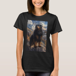 Tibetan Mastiff Bergansicht Aufkleber T-Shirt