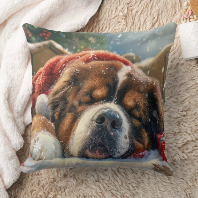 Tibetan Mastiff Dog Weihnachtsfest Kissen (Decke)