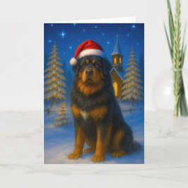 Tibetan Mastiff Holiday Card Feiertagskarte