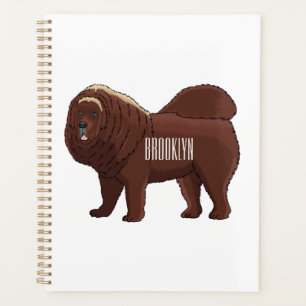 Tibetan Mastiff Hunde Cartoon Illustration Planer