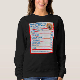 Tibetan Mastiff Hunde Züchter Funny Nutrition Fa Sweatshirt
