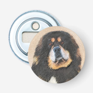 Tibetan Mastiff Malerei - Niedliche Original Dog A Flaschenöffner