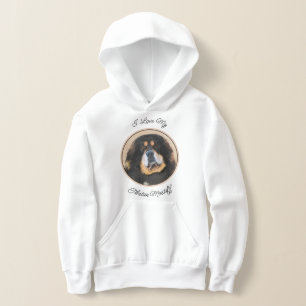 Tibetan Mastiff Malerei - Niedliche Original Dog A Hoodie