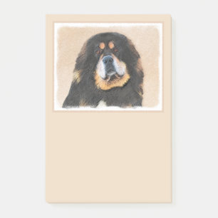 Tibetan Mastiff Malerei - Niedliche Original Dog A Post-it Klebezettel