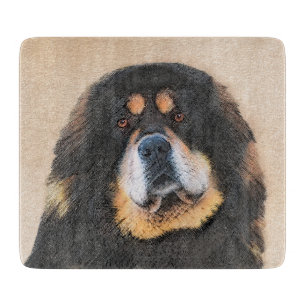 Tibetan Mastiff Malerei - Niedliche Original Dog A Schneidebrett