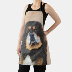 Tibetan Mastiff Malerei - Niedliche Original Dog A Schürze